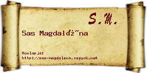 Sas Magdaléna névjegykártya